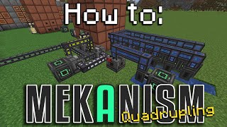 How to Mekanism  Ore Quadrupling Minecraft 1165 [upl. by Michi761]