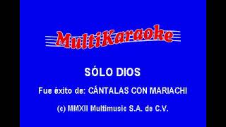 Jorge Negrete Solo Dios karaoke [upl. by Mars]