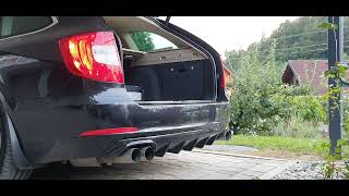 Skoda Superb 36V6 4X4 BRUTAL Exhaust sound [upl. by Lanos]