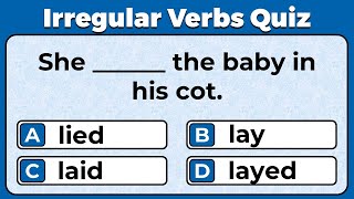 Irregular Verbs Quiz CAN YOU SCORE 1515 challenge 2 [upl. by Airamesor448]