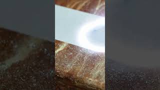 Using a laser to clean rusted metal [upl. by Liag]