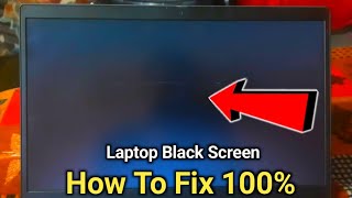 How To Fix Laptop Black Screen Problem  Black Screen Windows 11 10 7 Desktop Problem Solved [upl. by Dallis]