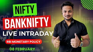 Live Intraday Trading  RBI Monetary Policy  Nifty Banknifty options nifty banknifty [upl. by Cimah]