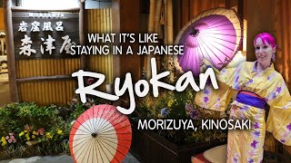 Staying at Morizuya Ryokan in Kinosaki Japan ♨️ Private Onsen amp Tattoofriendly ♨️ 2023 Room Tour [upl. by Mozart244]