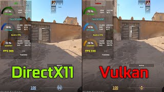 CounterStrike 2  DirectX11 vs Vulkan  Performance Test [upl. by Eekcaj22]