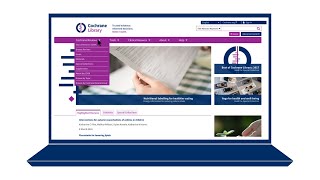 Orientierung auf der Webseite der Cochrane Library deutsch [upl. by Moyer371]