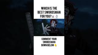 Who Is the Greatest Swordsman in World of Anime anime trending shorts [upl. by Klute]