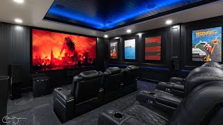 Highend Home Theater Build Reveal Basement Finished [upl. by Strephon]