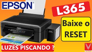 COMO RESOLVER LUZES PISCANDO na impressora Epson L365 TUTORIAL COMPLETO [upl. by Cristiona]