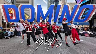 KPOP IN PUBLIC NYC Stray Kids 스트레이 키즈  DOMINO  Dance Cover by KNESIS [upl. by Oniratac78]