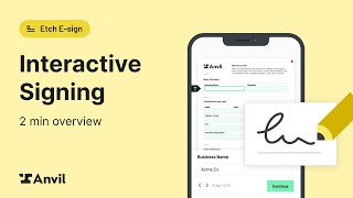 How to set up Anvils Interactive Signing [upl. by Ellerrad557]