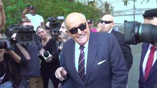 Rudy Giuliani Arrives at Court Talks with Media  NYC [upl. by Gretta]