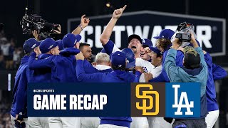 Dodgers SHUTOUT Padres in Game 5 ADVANCE to NLCS for first time since 2021  Game Recap [upl. by Asert]