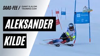 Aleksander Kilde GS Training SaasFee 10823 [upl. by Nael]