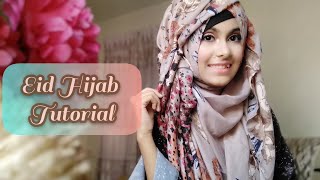 Eid Special Hijab Tutorial  Noshin Nower ❤ [upl. by Furgeson]