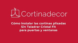 ¿Cómo instalar Cortina Plisada Cristal Fit para puertas y ventanas [upl. by Onihc967]