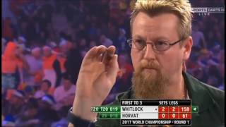 World Darts Championship 2017 Simon Whitlock with epic finishs [upl. by Ryann]