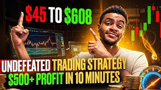 UNDEFEATED TRADING STRATEGY 500 PROFIT IN 10 MINUTES → BINARY OPTIONS  TRADING STRATEGY [upl. by Nananne]