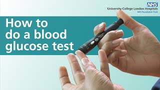 How to do a blood glucose test [upl. by Nayk]