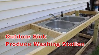 Outdoor Produce Sink  Produce Wash Station [upl. by Eibbed533]