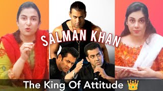 Pakistani Reaction to Salman Khan Latest Attitude Bhai Jan Thug Life moments [upl. by Schinica]