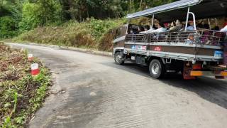 Way to Kyaikhteeyoe Pagoda Golden Rock mountain Myanmar [upl. by Neddy]