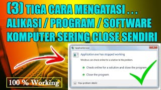 Cara Mengatasi Close Program [upl. by Llednar]