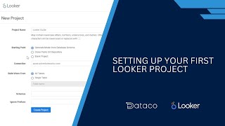 StepbyStep Guide Setting Up Your First Looker Project for Beginners [upl. by Haelak]