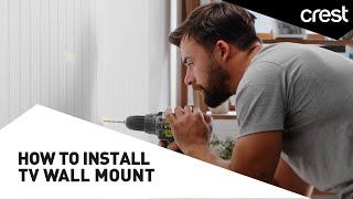 How To Install LED LCD PDP TV Wall Mount Bracket 26quot 63quot Tutorial  DIY [upl. by Alhsa]