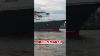 Queen Mary 2 in Hamburg vor den Landungsbrücken Zeitraffer time lapse shipspotting [upl. by Jose]