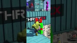 GTA 5 Epice hulk amp spiderman Suoerheros  Falling from a height is funny  shrots [upl. by Saucy]