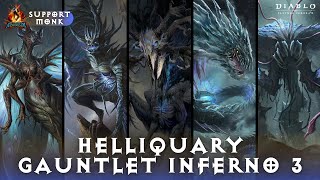 Diablo Immortal  Helliquary Gauntlet Inferno III  Support Monk [upl. by Ssenav413]