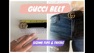 GUCCI MARMONT BELT  SIZING TIPS TRICKS amp TRYON [upl. by Layton]