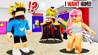 The PRINCESS Had a CRUSH On Me in Roblox BROOKHAVEN RP [upl. by Surad]