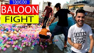 Baloon Fight with 100000 Baloons  Holi celebration 2023  Testing water baloon  Holi Stash 2023 [upl. by Tomasz]