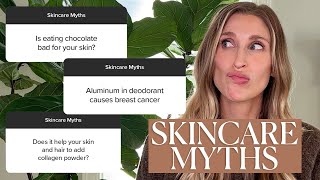 Dermatologist Discusses Skincare Myths Toothpaste for Acne Do Collagen Supplements Work [upl. by Baten329]