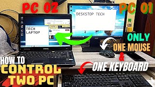 Free Control Multiple Computers Or Laptops With Only One Keyboard amp Mouse  How To [upl. by Nanah855]