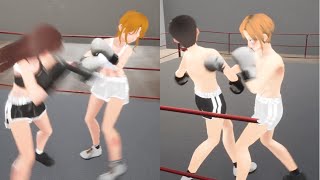 guiltyloving boxing couple boxing night private sparring [upl. by Rezzani]