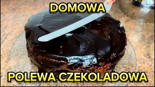 Domowa POLEWA CZEKOLADOWA👩‍🍳  idealna do ciast i muffinek 🧁 [upl. by Shriner]