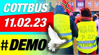 FRIEDENS DEMO  COTTBUS  11022023 [upl. by Yarg267]