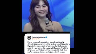 JANELLA SALVADOR NAG SORRY MATAPOS MAG VIRAL [upl. by Ojimmas837]