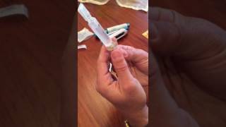 How To prepare the Comfortin Needlefree syringesnozzles [upl. by Petronilla]