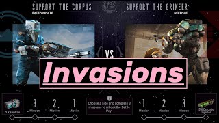 Invasions in Warframe  A simple introductory Guide [upl. by Naitsirk]