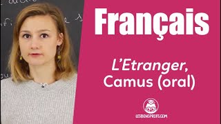 LÉtranger Camus  préparation à loral  Français  1re  Les Bons Profs [upl. by Eirojam346]