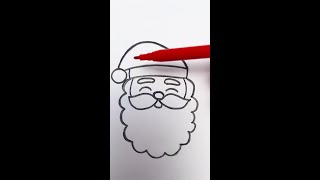 Lets Draw Santa Claus 🎅 kids shorts [upl. by Juno]