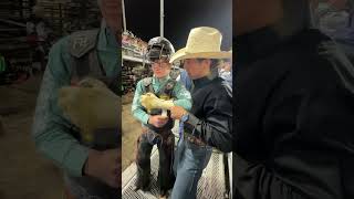 A look behind the chutes at Xtreme Bulls cowboy rodeo bullriding rodeotime [upl. by Cathee]