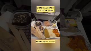 VISTARA Airlines Dinner Review Vistara PREMIUM ECONOMY Free Flight Food Review shorts food [upl. by Esoryram]