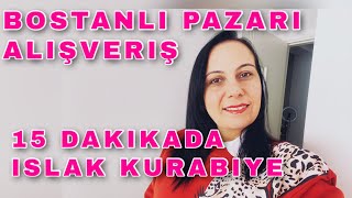 BOSTANLI PAZARI GEZELİM❤️EŞİMLE MUTFAKTAYIZ🥙15 DAKİKADA HAZIR ISLAK KURABİYE TARİFİM🍪 [upl. by Affrica]