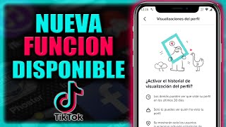 ⚫ Cómo activar el historial de visualizaciones de perfil en Tik Tok 2022 [upl. by Krause109]