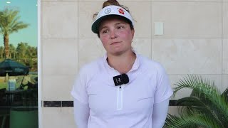 Fatima Fernandez Cano Second Round Interview  2024 Epson Tour Championship at Indian Wells [upl. by Weinstock]